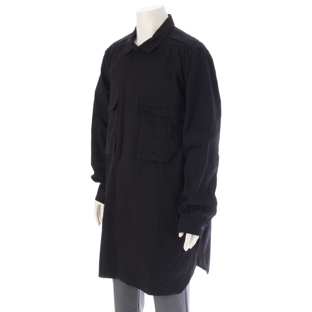 リックオウエンス 22SS FIELD SHIRT コットン ロング丈 オーバー