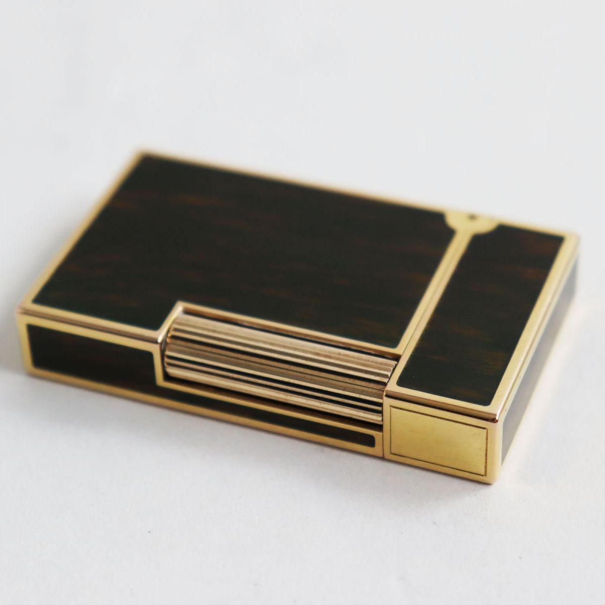 美品○S.T.Dupont エステーデュポン ライン2 ラッカー 木目調 ローラー 