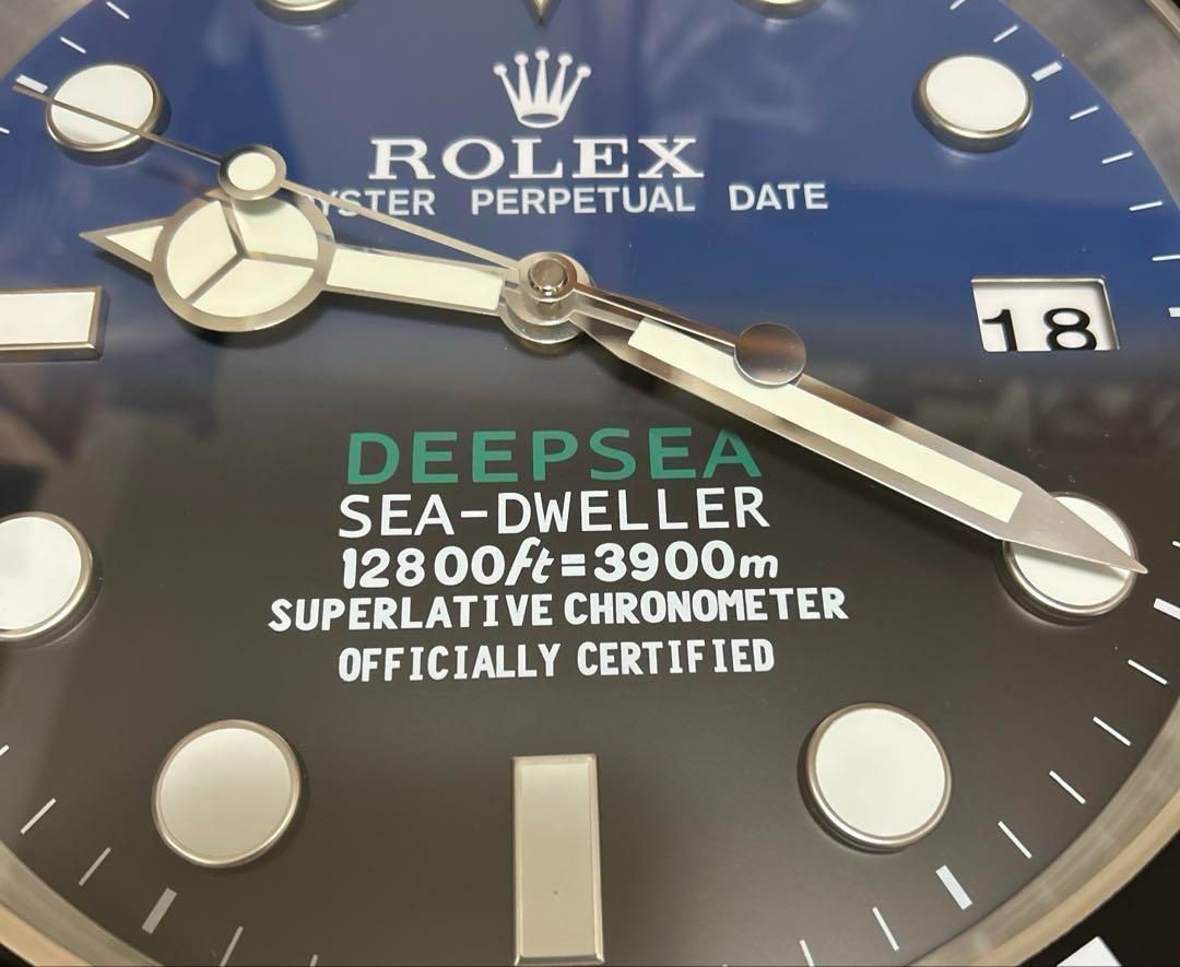 海外販促品 新品 ROLEX掛け時計 シードゥエラー　希少デプシー 海外販促品 新品 ROLEX掛け時計 シードゥエラー デプシー-MM輸入