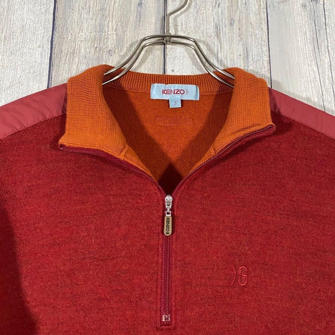 新品・タグ付❤︎KENZO ゴルフ ハーフジップ ・ニット L KENZO GOLF ケンゾー ゴルフ ウェア ハーフジップ ニット 3 - メルカリ