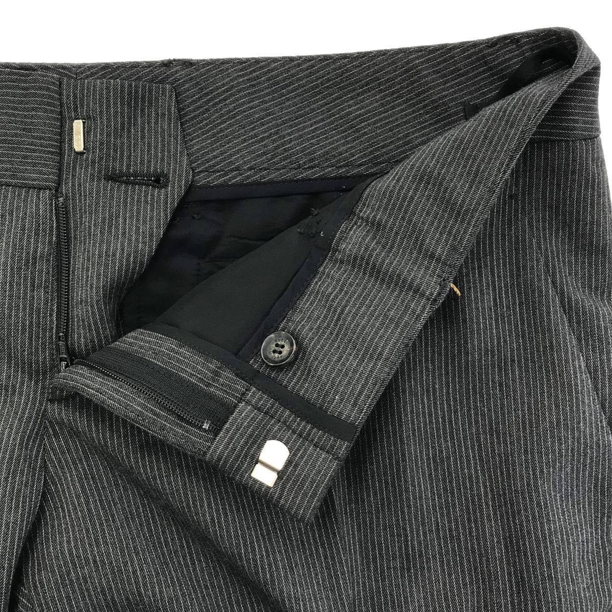 GUCCI グッチ 2007AW ストライプジャケット＆スラックスパンツ 
