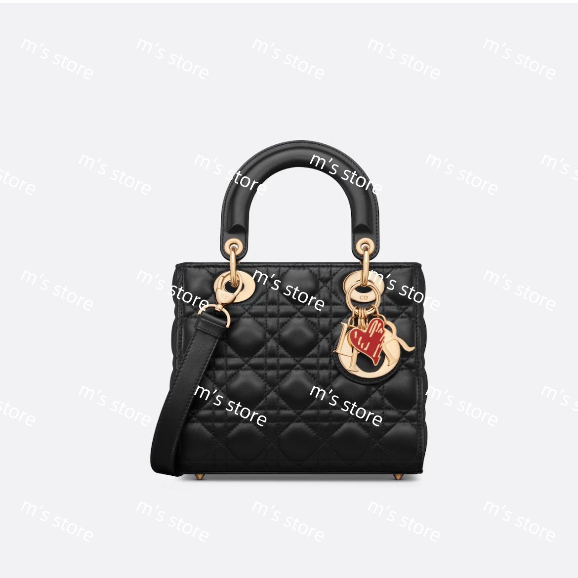 新作 新品 定価以下 ディオール DIORAMOUR LADY DIOR バッグ スモール ブラック - メルカリ