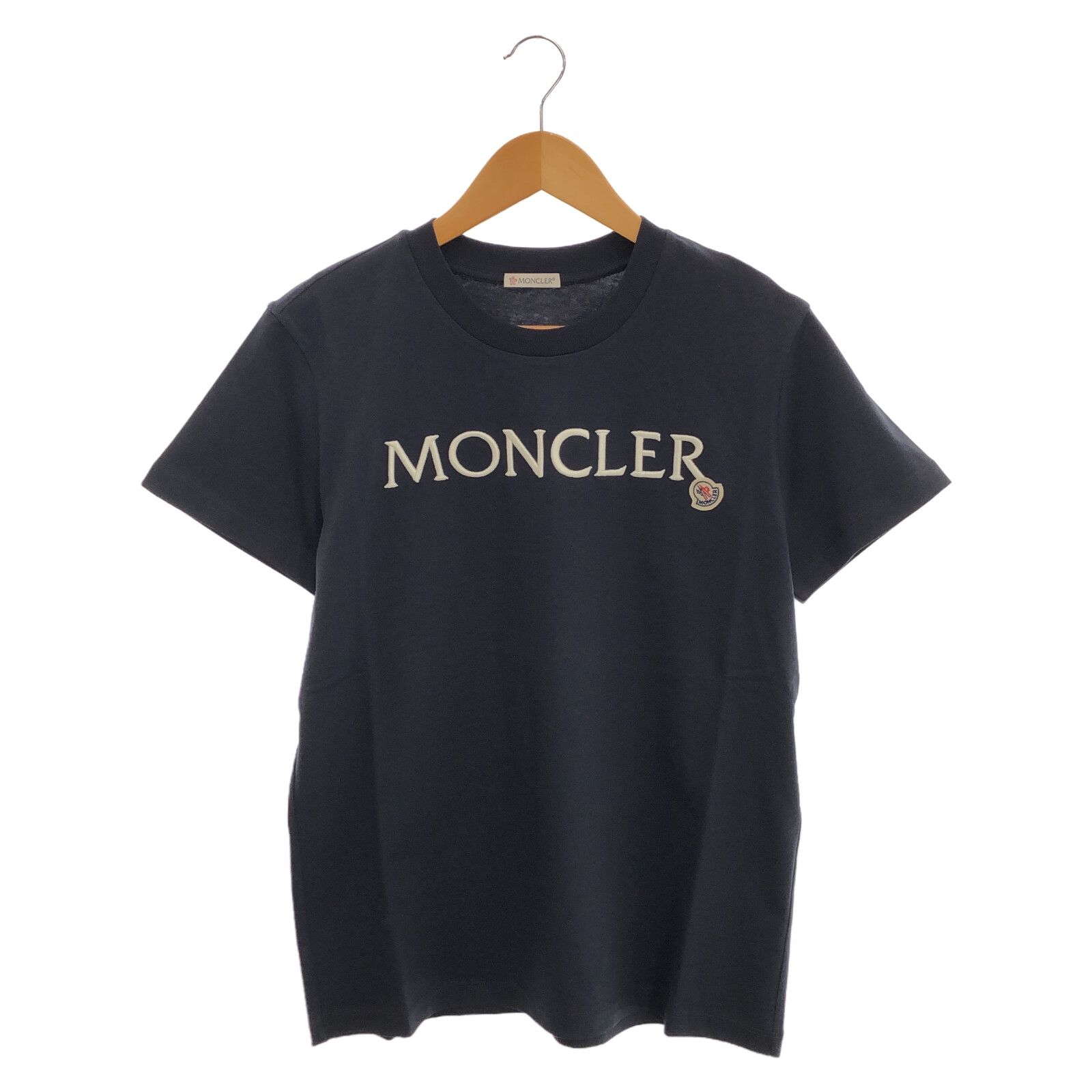 モンクレール MONCLER 半袖Tシャツ Tシャツ 8C00006829HP778M ネイビー コットン Tシャツ レディース