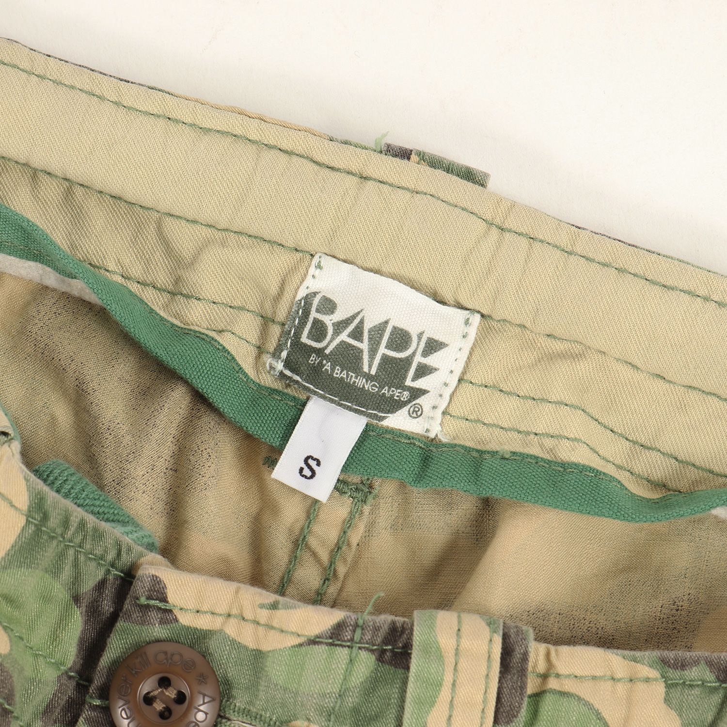 A BATHING APE ア ベイシング エイプ パンツ サイズ:S 00s 猿迷彩 
