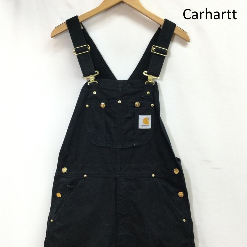 新品 未使用 カーハート オーバーオール サロペット 　ブラック Carhartt オーバーオール サロペット carhartt ワッペン ダック