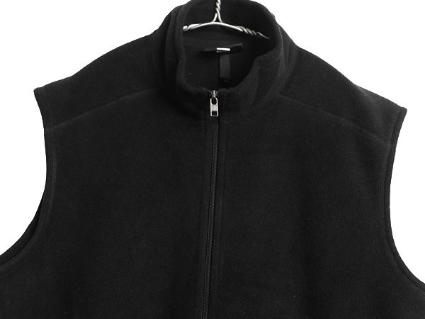 なクーポン配布中! パタゴニア シンチラ フリース ベスト メンズ XL 16年製 前開き フルジップ アウトドア 重ね着 ハイネック ワンポイント 黒 大きいサイズ