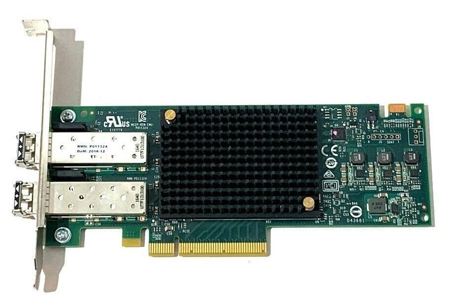 LANカード Emulex LPe31002-M6-F LPe31002-M6 16Gbps Dual Port SFP PCIe Fiber Channel Host Bus Adapter