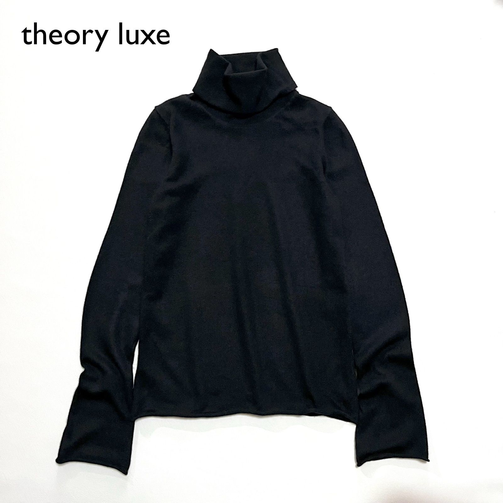 H32 theory luxe セオリーリュクス カシミヤ100%タートルネック 薄手ハイネック 長袖セーター ニット カシミヤ - メルカリ