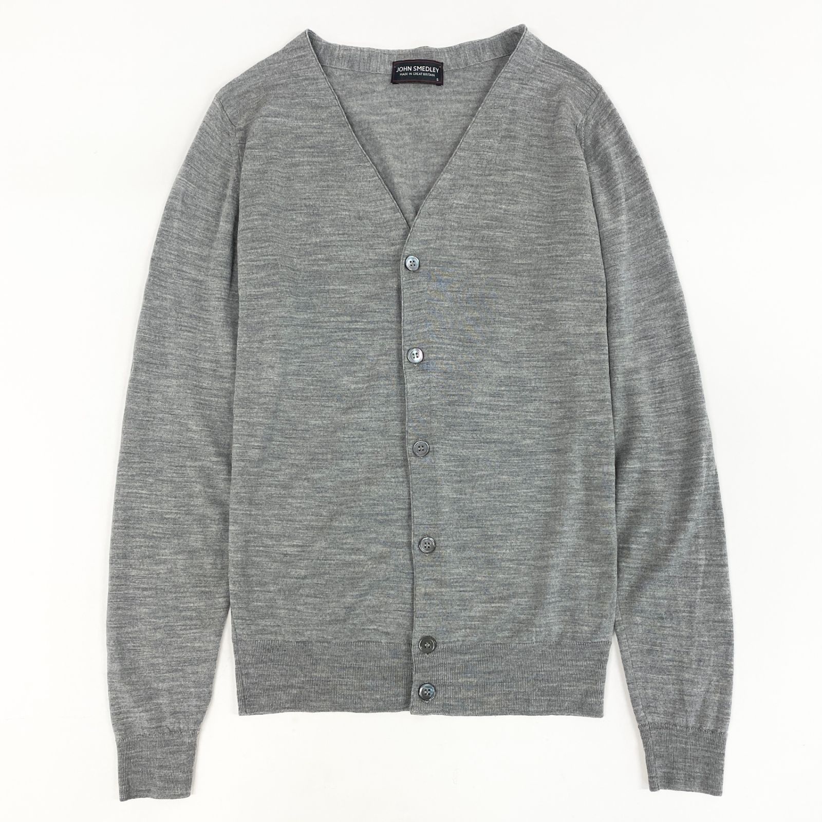 30lh29 JOHN SMEDLEY ジョンスメドレー Vネックカーディガン