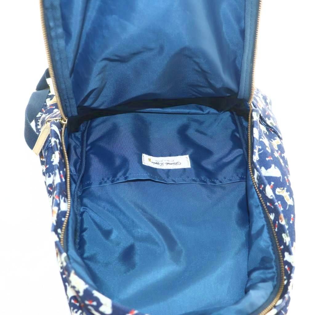 新品未使用フランシュリッペfranchelippee わんこリュックネイビー