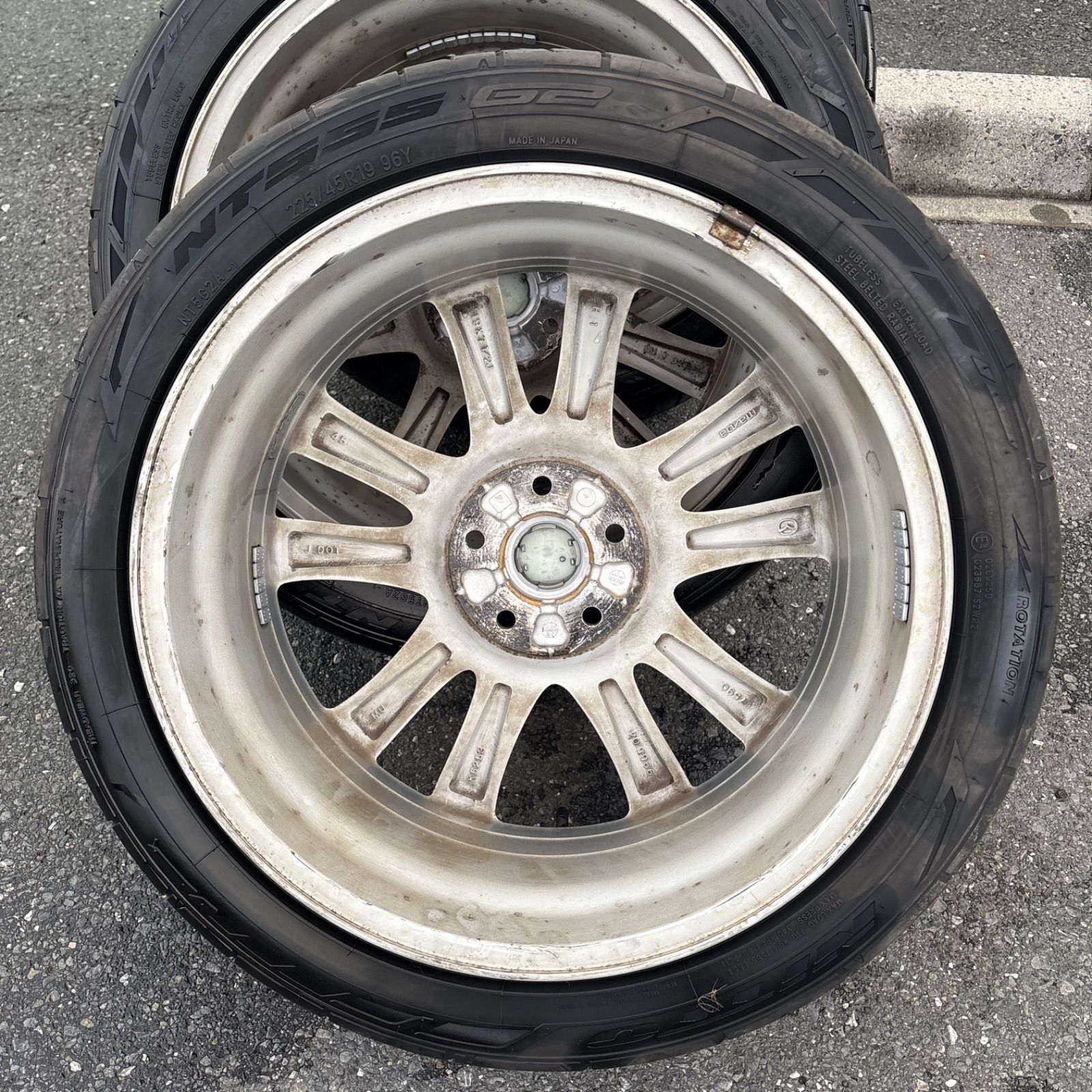 送料無料】マツダ アテンザ 純正ホイールタイヤセット 225/45R19