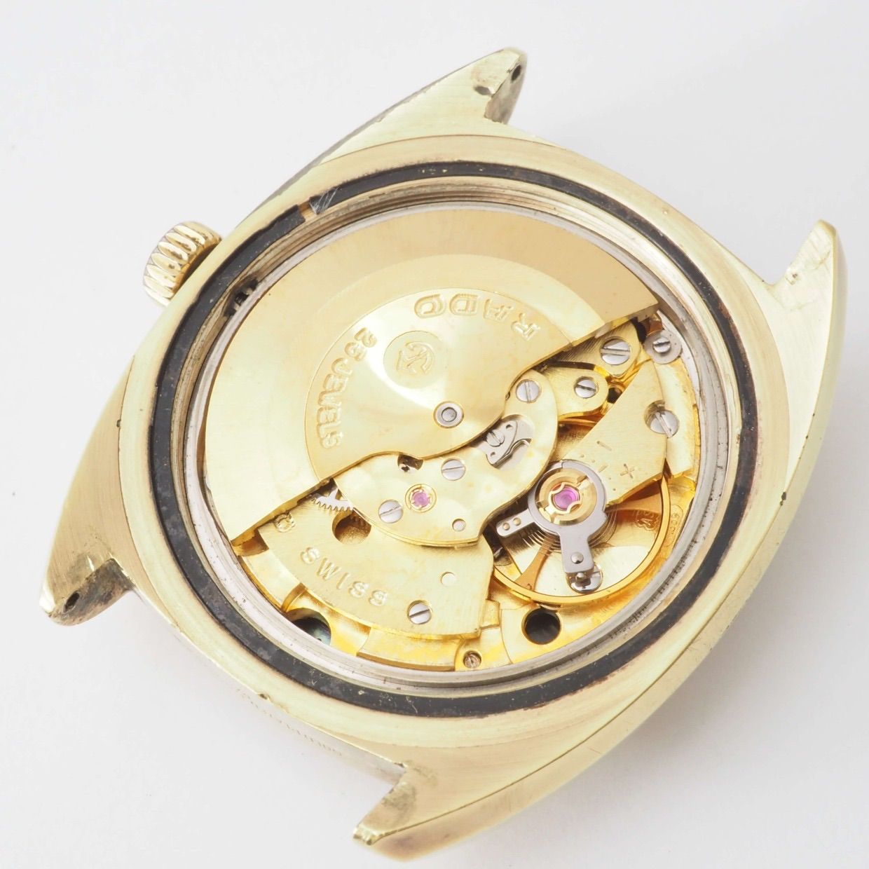 中古】ラドー ゴールデンホース Ref,11817 RADO Golden Horse 25石 デイデイト SS 自動巻 ゴールド×シルバー メンズ 腕時計 本体のみ - メルカリ