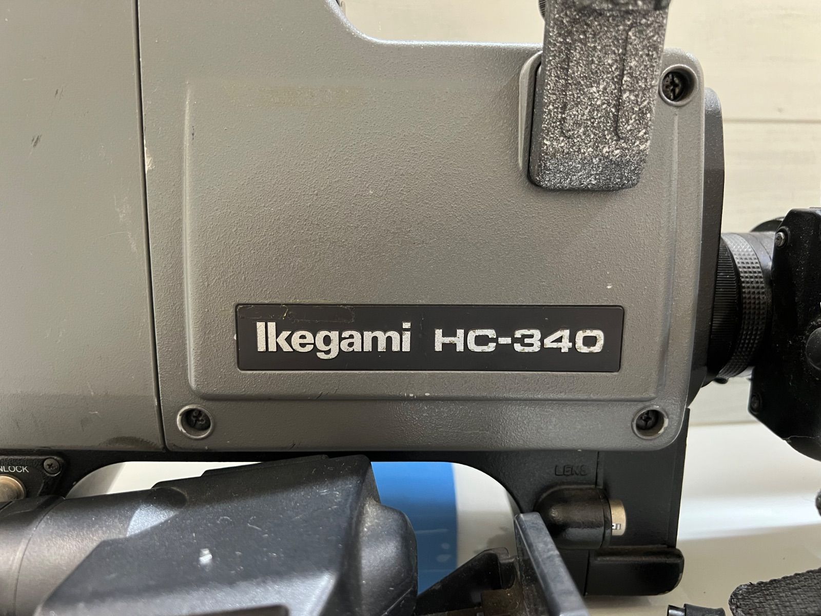 O 3 56 Ikegami 業務用ビデオカメラ HC 340 ＆ VIEW FINDER VF 15 22 FUJI PHOTO OPTICAL レンズ 3点セット