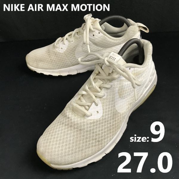 NIKE AIR MAX MOTION size 9 27.0 white 833260 110 sneakers Shoes trainers sQ 667