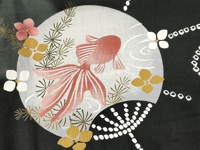 平和屋本店□浴衣 まとめて 3点 金魚 花柄 Kansai 山本寛斎 など