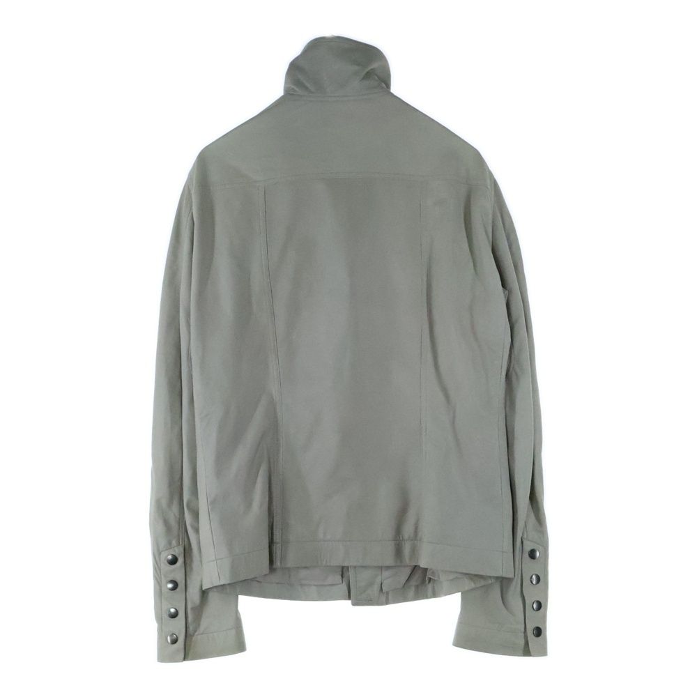 Rick Owens リックオウエンス 15AW SPHINX leather jacket スフィンクス フロントジップアップ ラムレザージャケット ベージュ RU15S4768-LGI