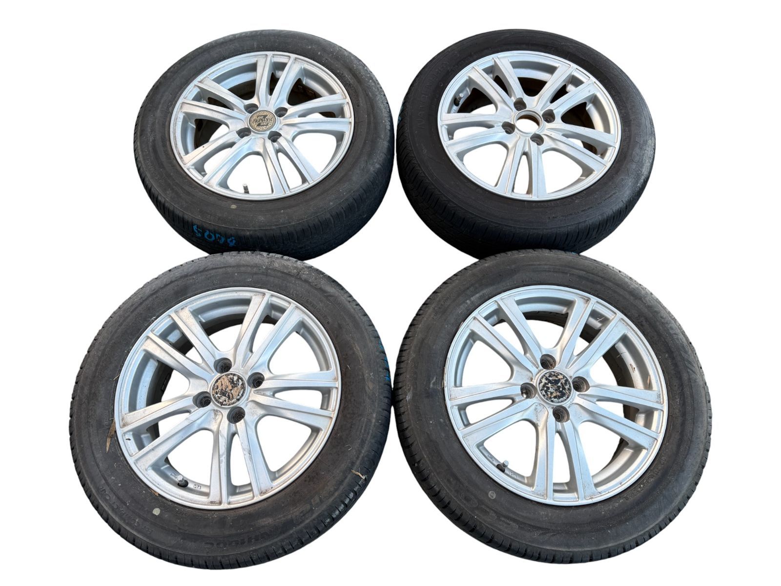 アクア NHP10 ZEPHYR ゼファー SR5 アルミホイール 175 65R15 15×5.5J 社外4本セット 管理番号 5074