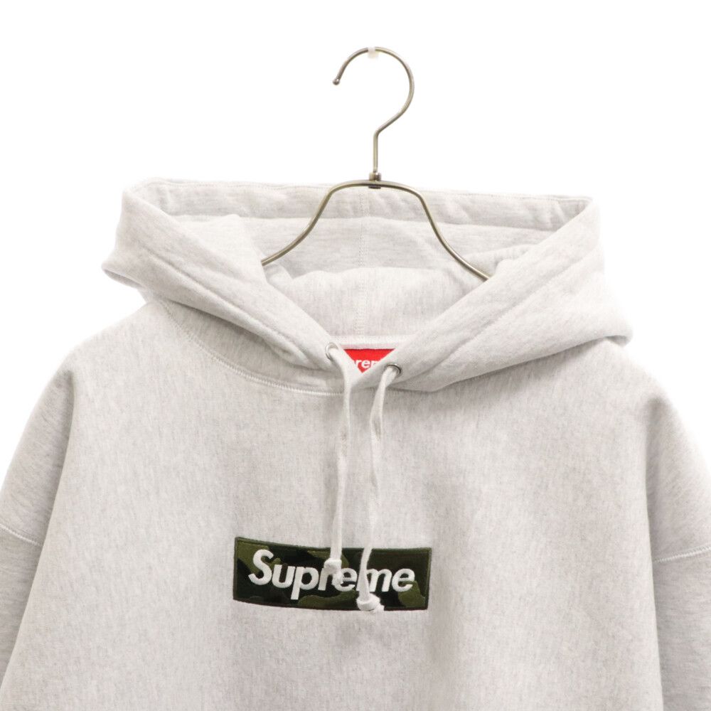 SUPREME (シュプリーム) 23AW Box Logo Hooded Sweatshirt Ash grey camo ボックスロゴ  プルオーバーパーカー フーディー グレー