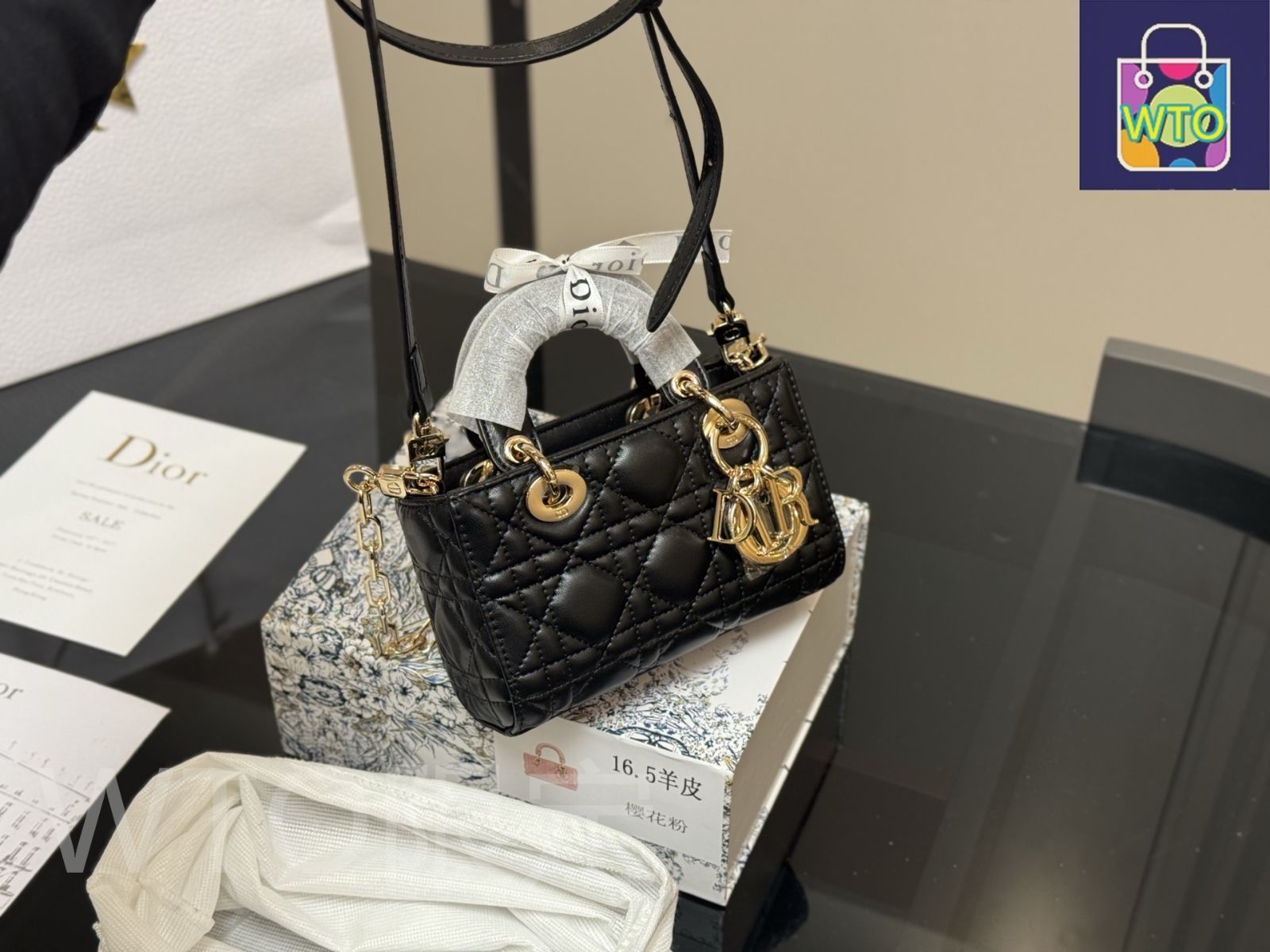 【Dior】ホーボーバッグ ラムスキンシアリング DIOR | Lady Dior My ABCDior バッグ スモール カナージュ