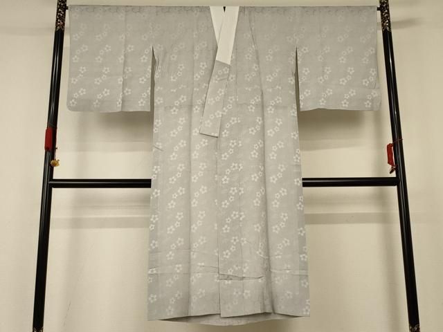平和屋着物＊夏物 長襦袢 花唐草文 正絹 AABA6597jd