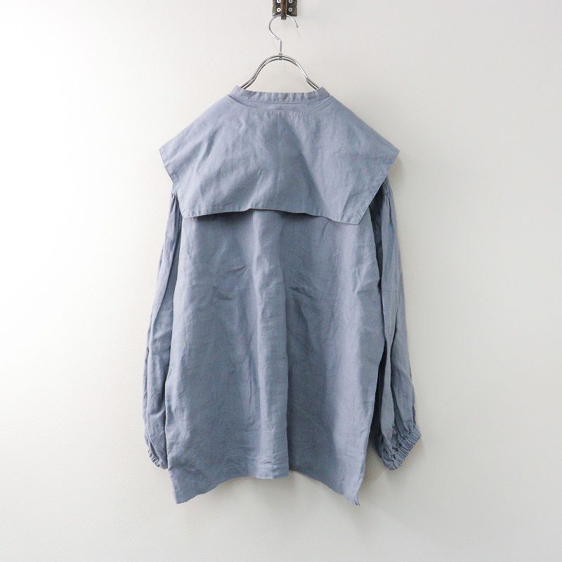 2022AW ネストローブ nest Robe リネン付け襟セーラーブラウス F 2022AW ネストローブ nest Robe リネン付け襟セーラーブラウス F
