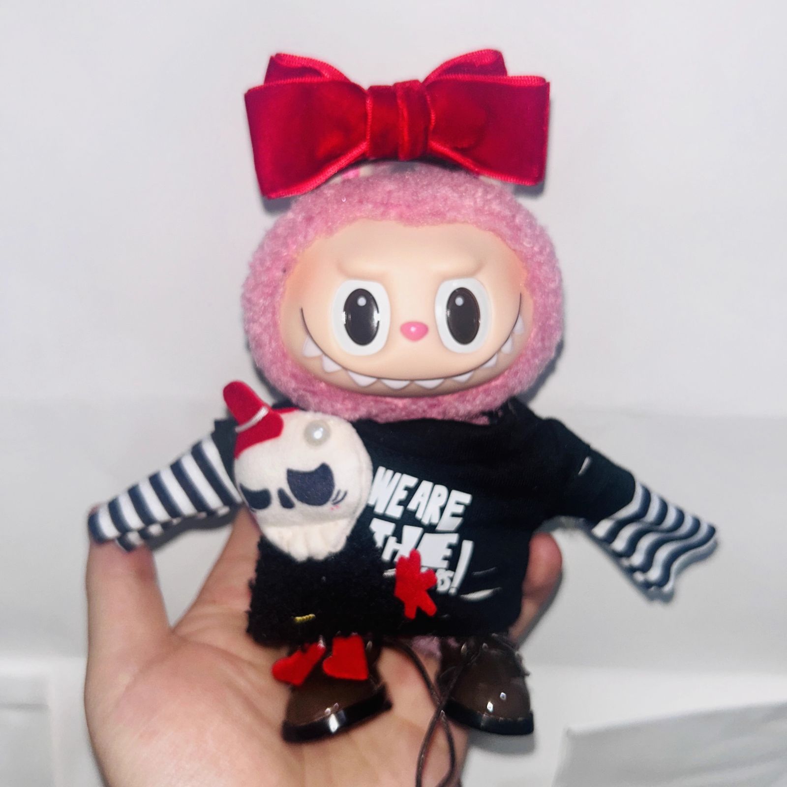ぬいぐるみ服 labubu ラブブ ゴースト 地雷系 バレンタイン 15cm
