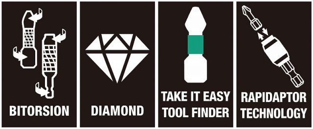 Wera1|4 バイトーションダイヤモンドビットチェックBit-Check 30 Diamond1 057431 WWW_USTAUSTRALIA_COM_AU