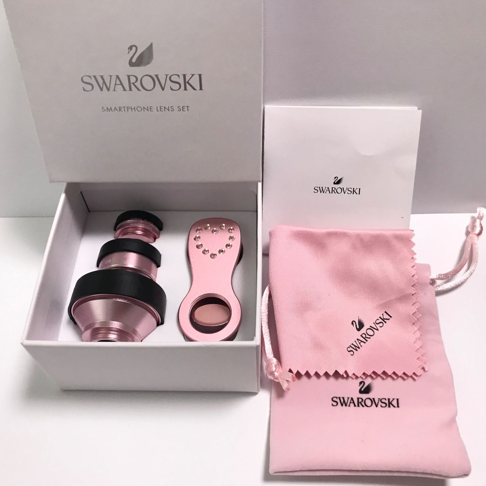 スワロフスキー ノベルティスマホレンズセット ピンク - メルカリ