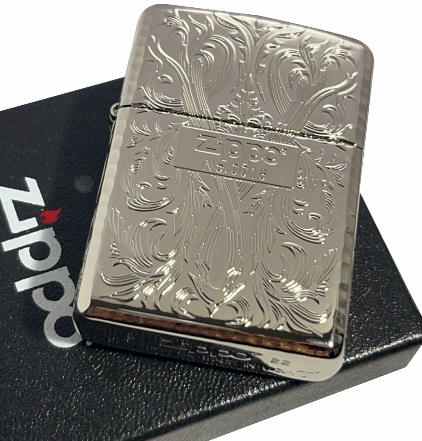 ZIPPO 162PT-luxury3 アーマー プラチナメッキジッポー