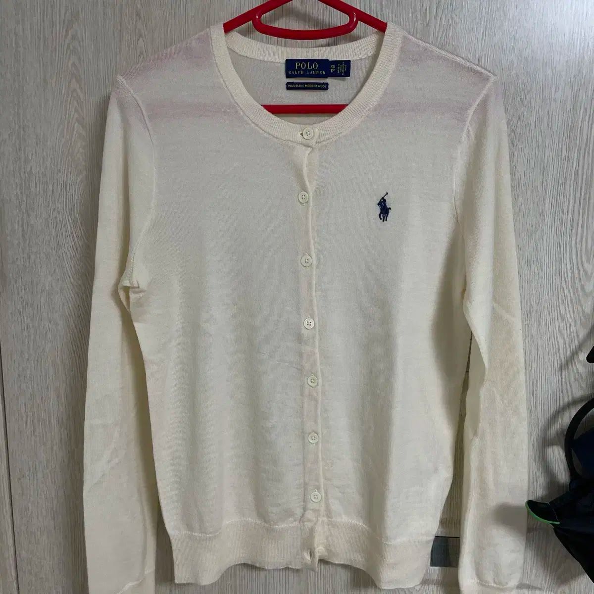 POLO RALPH LAUREN ポロラルフローレン レディース ピマ ラウンド カーディガン アイボリー xs サイズ