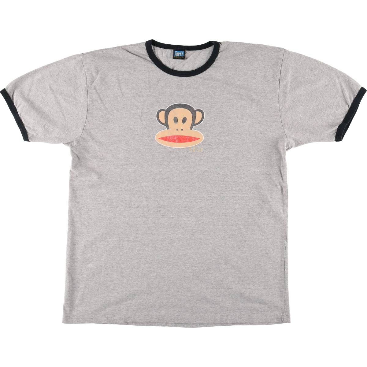 古着 PAUL FRANK ポールフランク リンガーTシャツ メンズXL相当 ヴィンテージ|eaa541228