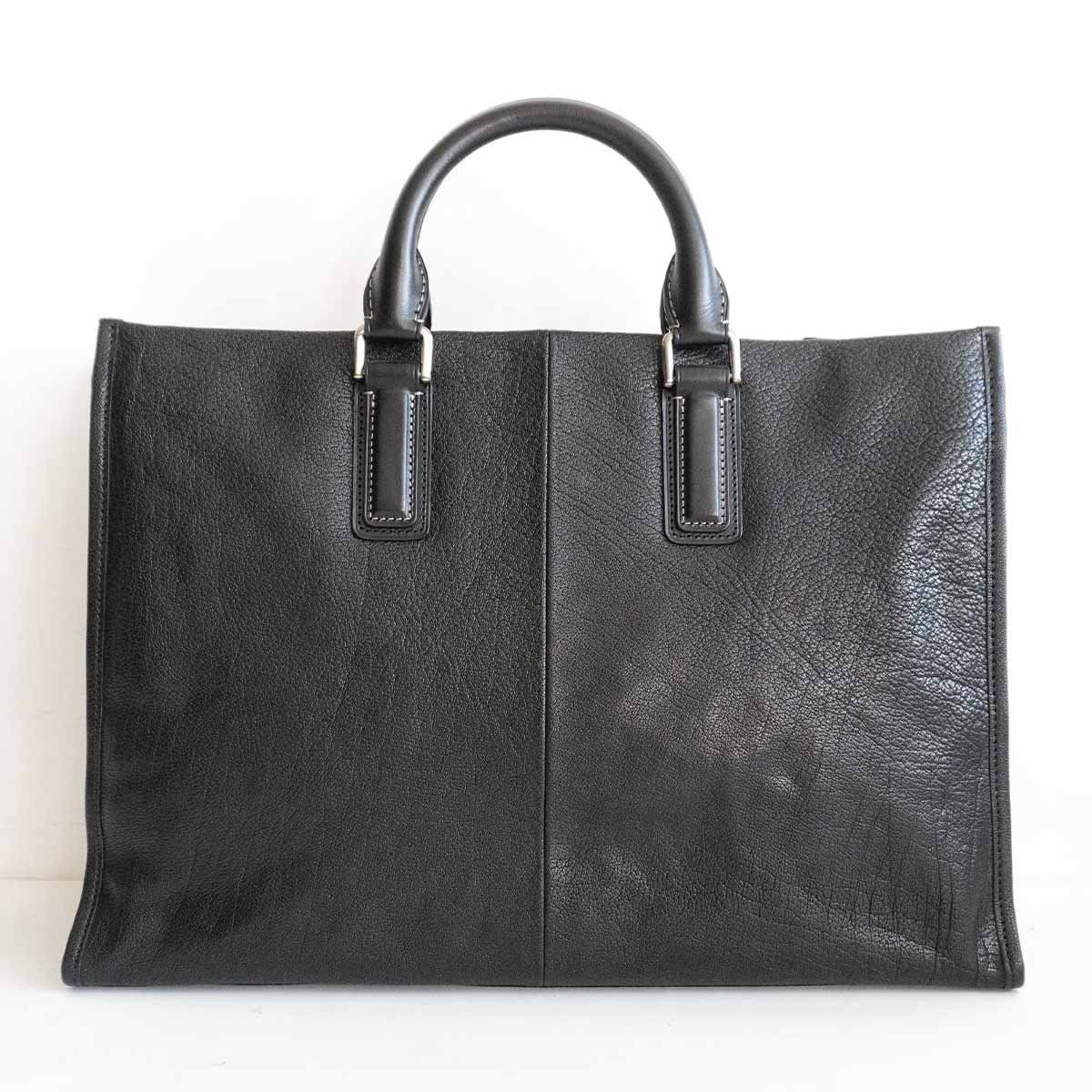 美品】 土屋鞄 【アルマス バッファロースクエアブリーフ】【ブラック