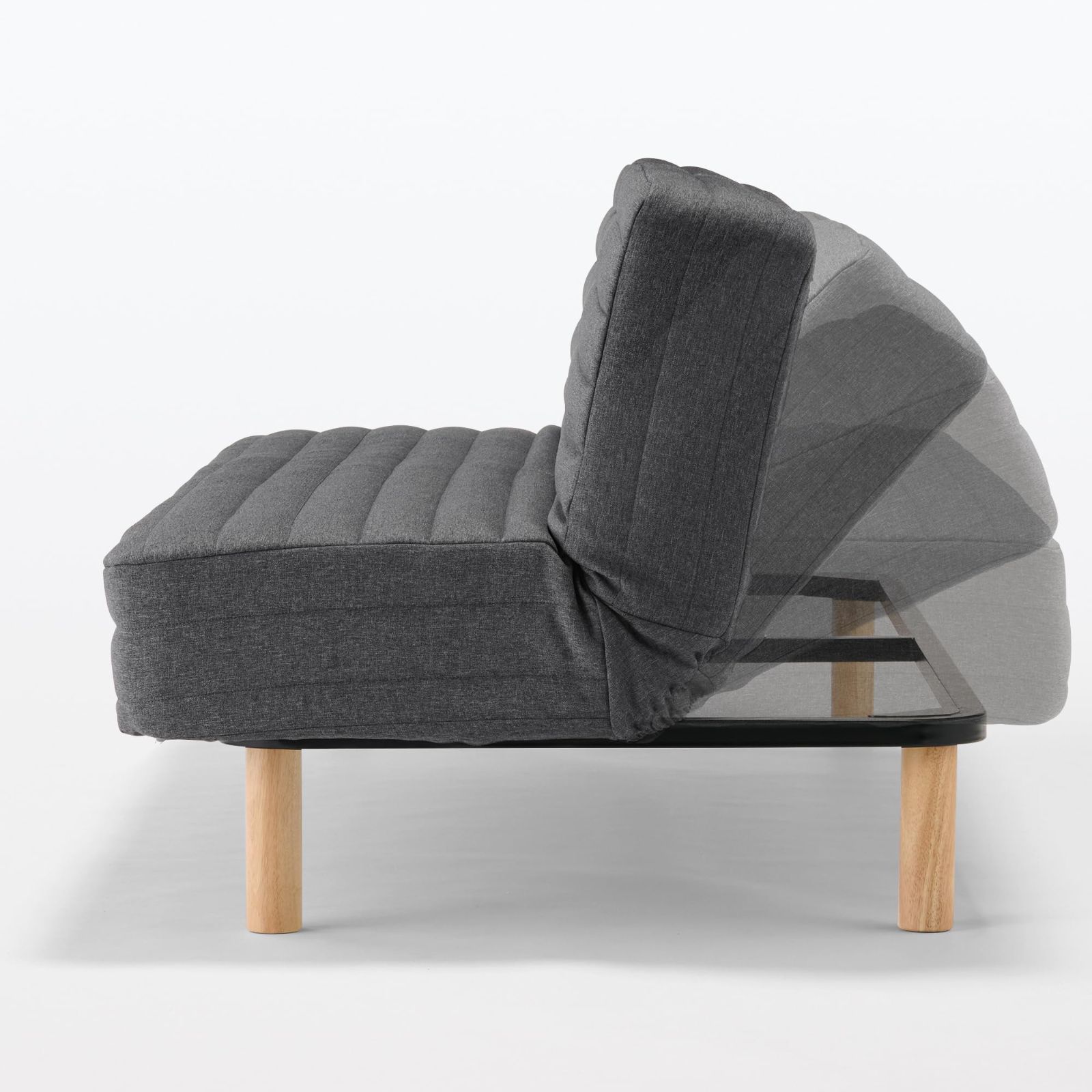 リクライニングソファベッド 幅98×奥行198×高さ23cm