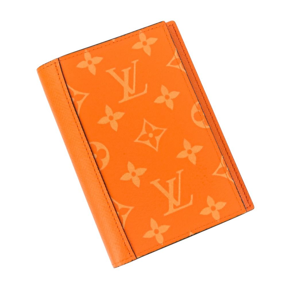 LOUIS VUITTON ルイヴィトン タイガラマ クーヴェルティールパスポートNM M31050 タンジェリン オレンジ メンズ レディース 古着