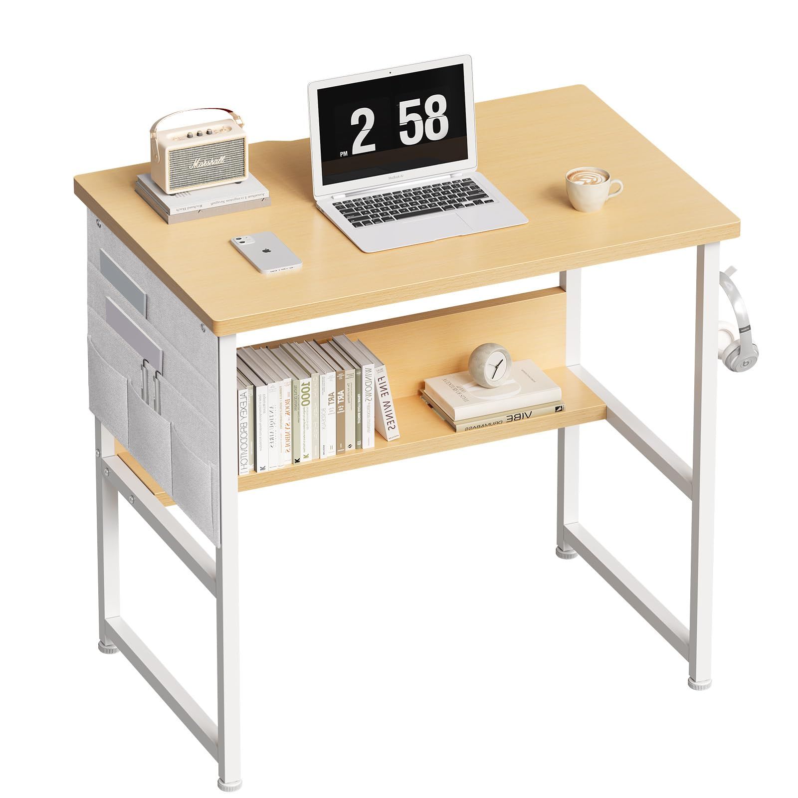 楽天市場】ZXD 机 pcデスク ラック付きデスク 幅80cm×奥行50cm