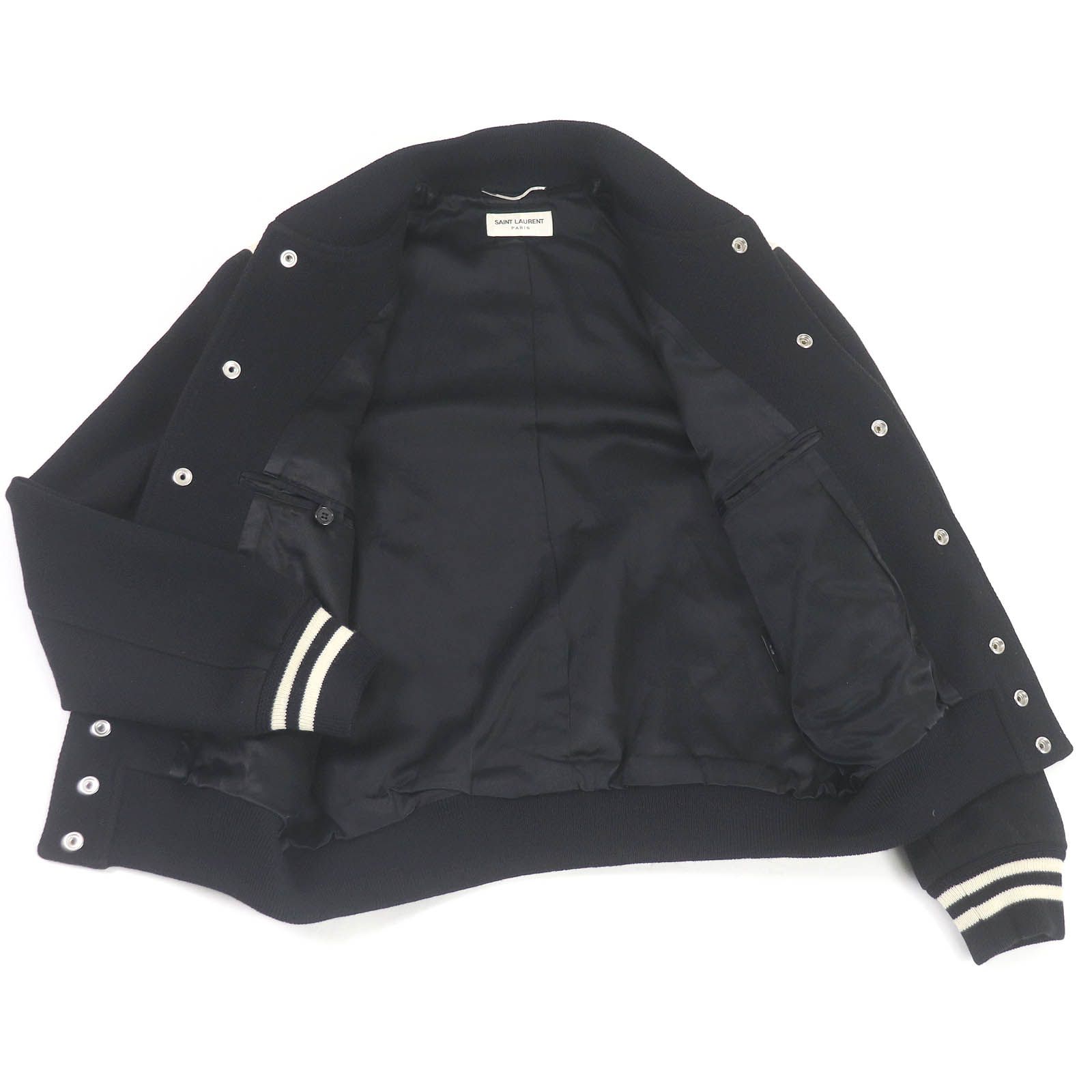美品□SAINT LAURENT PARIS サンローランパリ 354718 ウール 