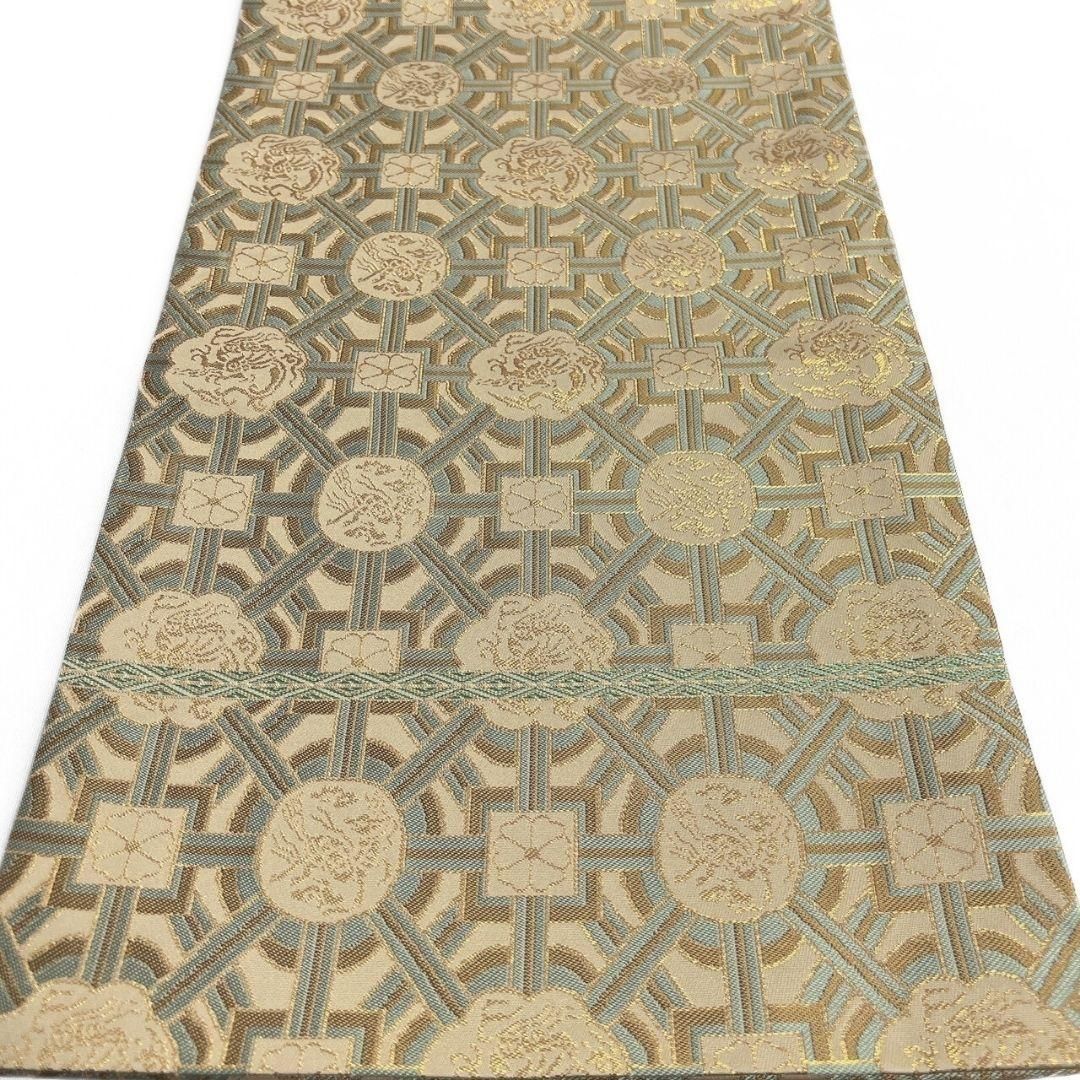 未着用龍村晋動物紋蜀江紋袋帯着物022 a p