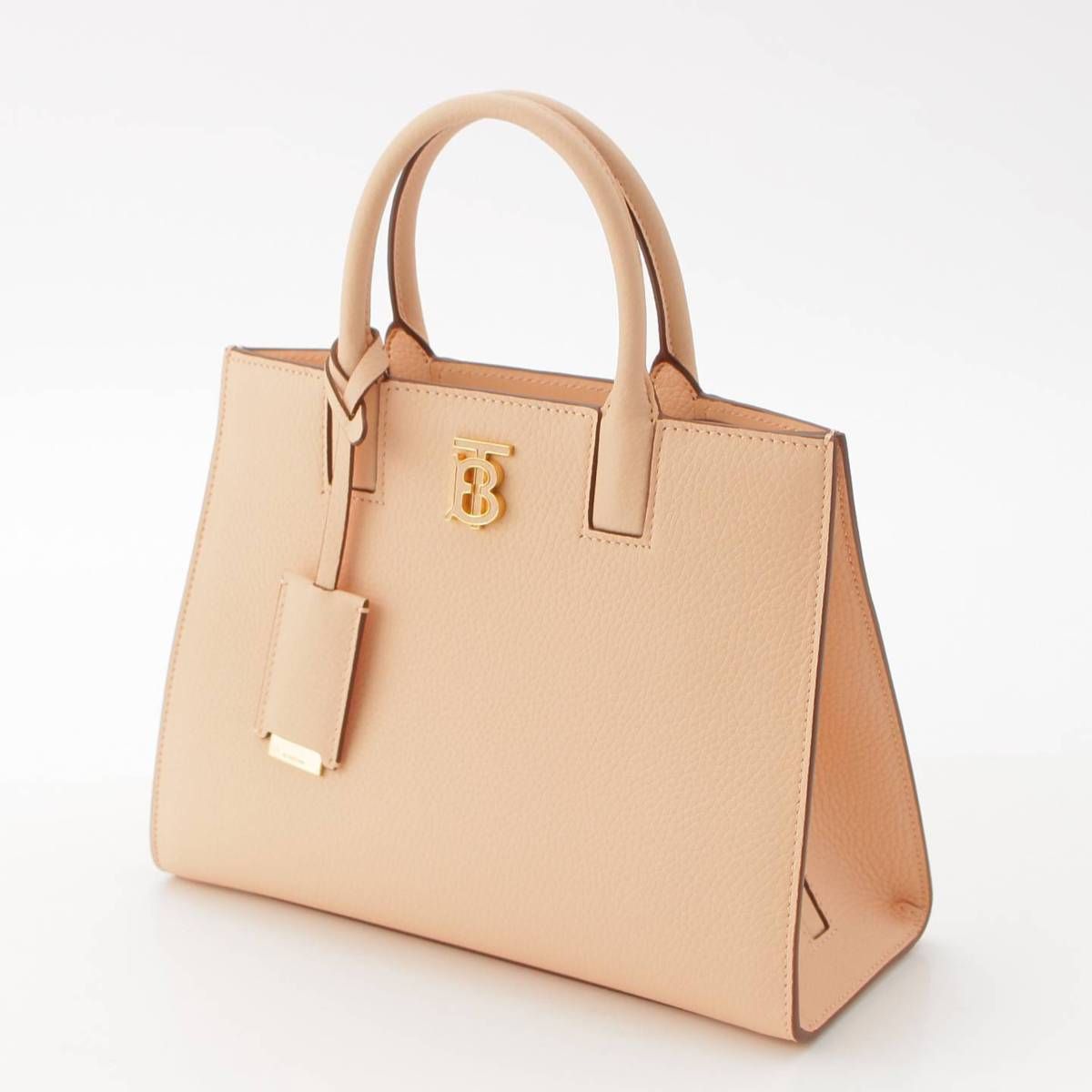 【極美品・現行品】バーバリー フランシス ミニハンドバッグ TBロゴ ホワイト バーバリー TBロゴ ミニフランシス 2wayハンドバッグ レザー
