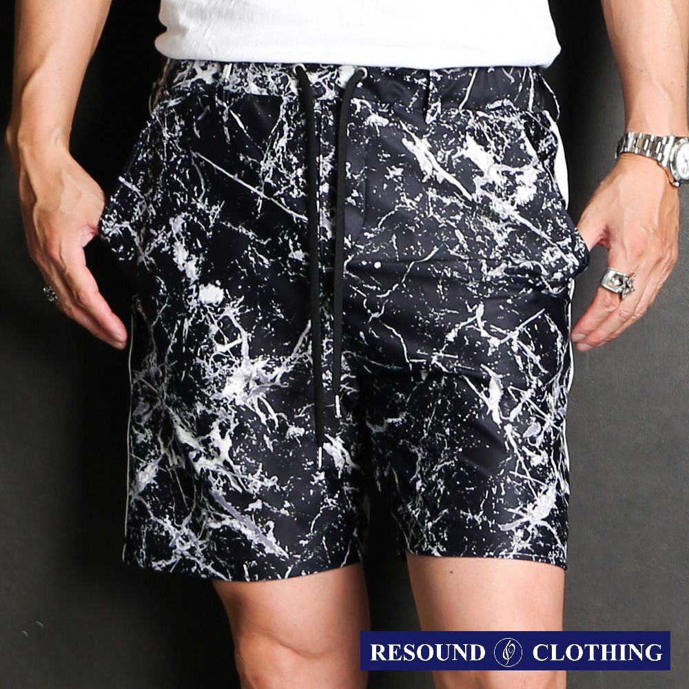 【RESOUND CLOTHING 】RUSH SHORTS - PAINTBK / ラッシュガード ハーフパンツ / RC32-HP-002【メンズ】【送料無料】