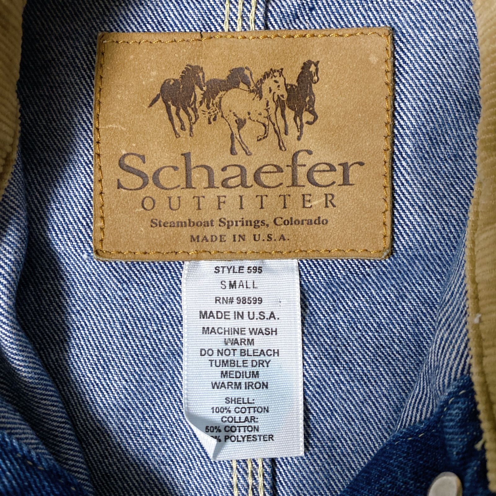 USA製 シェーファー Schaefer Outfitter Gジャン デニムジャケット - メルカリ