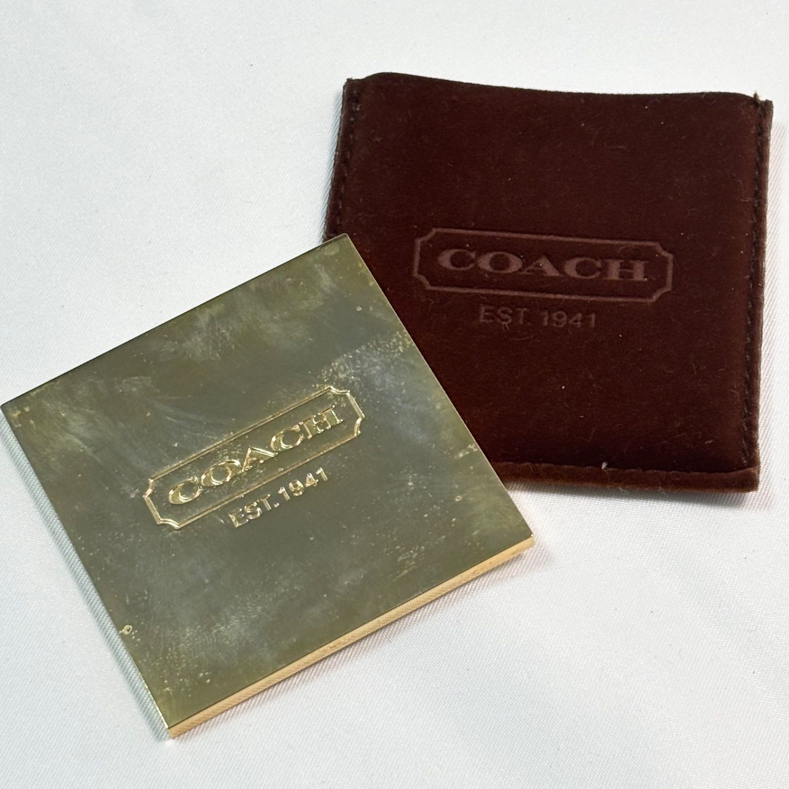 COACH シルバー ミラー 手鏡 ノベルティ