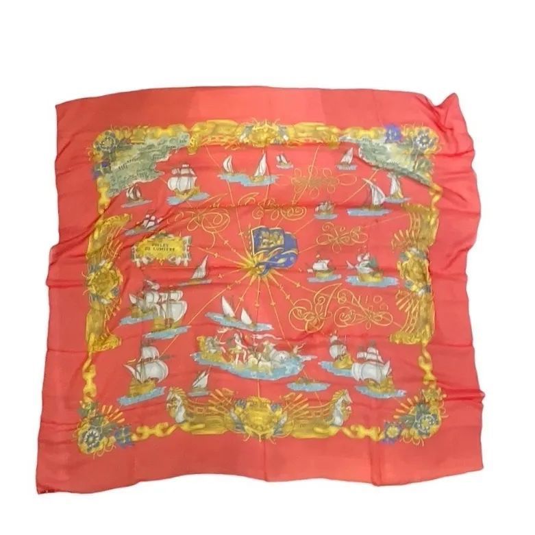 HERMES エルメス カレ 140 VOILES DE LUMIERE 光の帆船 大判 HERMES エルメス カレ 140 VOILES DE LUMIERE 光の帆船 大判