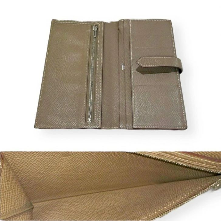 エルメス ベアンスフレ ヴォーエプソン エトゥープ シルバー金具 エルメス ベアンスフレ ヴォーエプソン エトゥープ シルバー金具