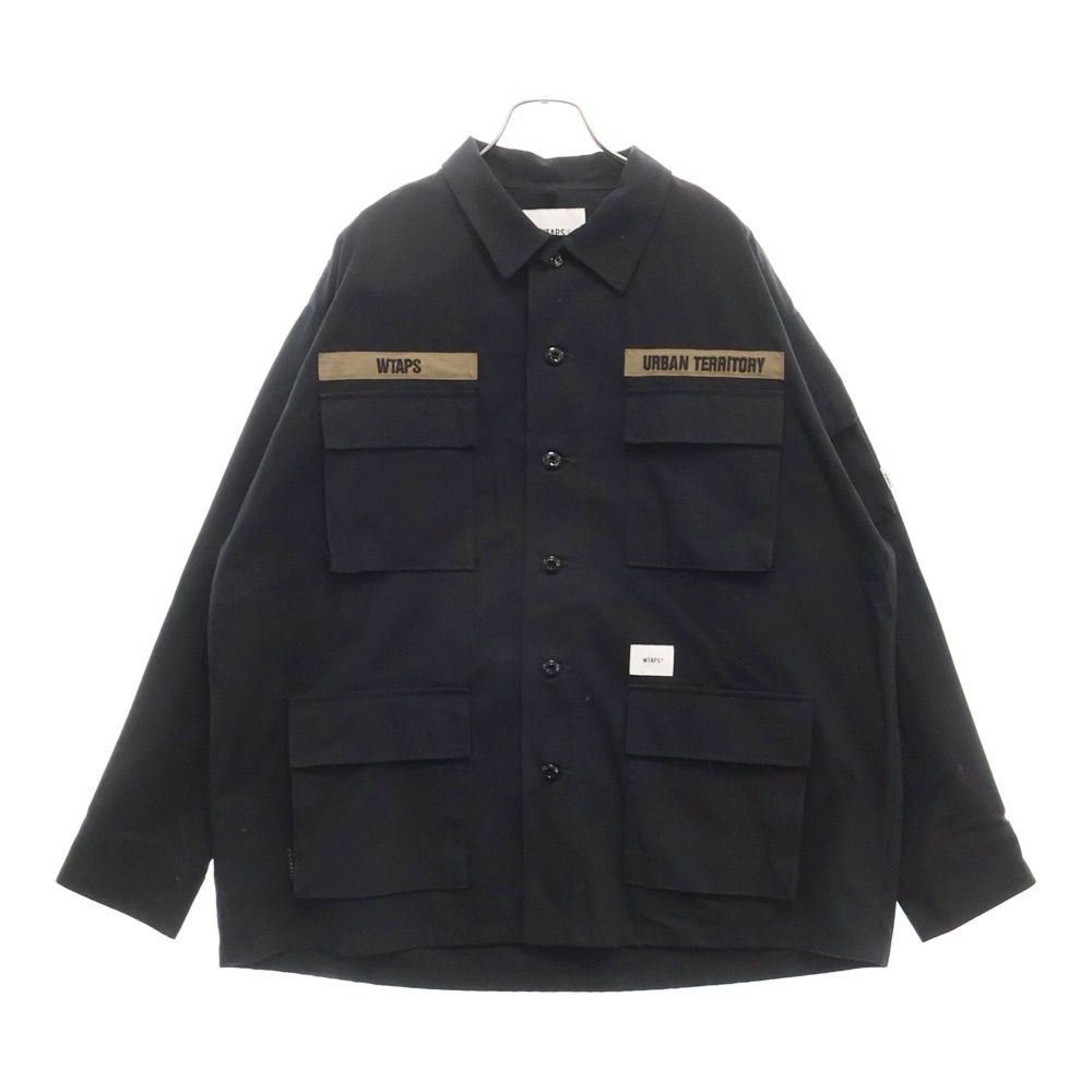 WTAPS ダブルタップス 20AW JUNGLE LS NYCO RIPSTOP 202WVDT-SHM01 リップストップ ジャングル 長袖シャツ ジャケット ブラック