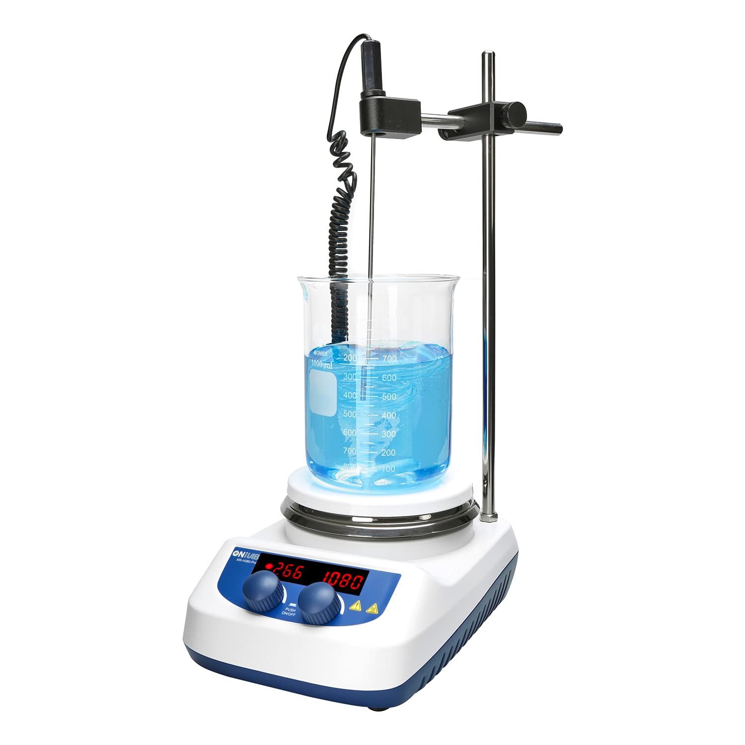 ホットスターラー ONiLAB 磁気攪拌機 加熱280 200～1500 rpm 攪拌容量：5L 電力500W 液体加熱・混合用 マグネチックスターラー スターラー