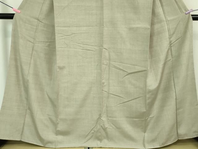 平和屋着物□極上 結城紬 色無地 藤色 やまと誂製 逸品 未使用