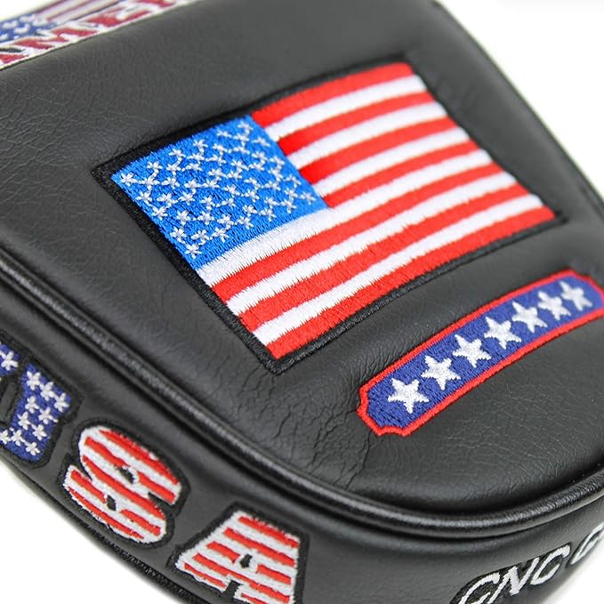 【在庫処分】CNC GOLF USA マレットブラックパターカバーヘッドカバー