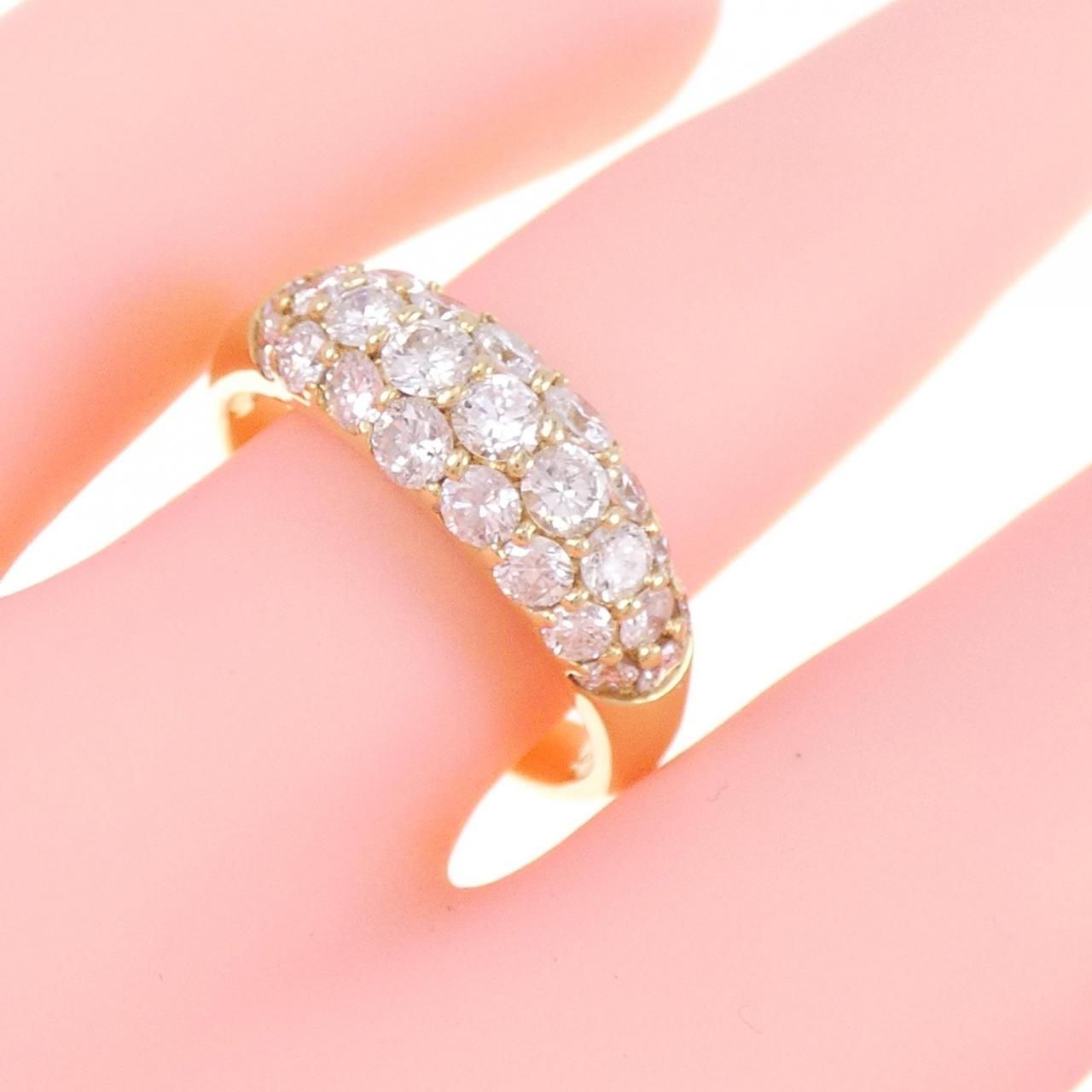 K18YG パヴェ ダイヤモンド リング 1.31CT | ダイヤモンド パヴェ