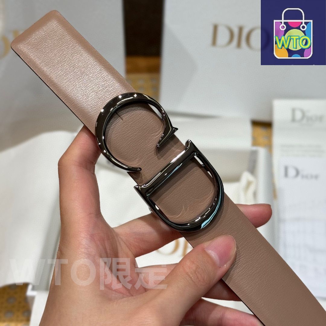 Dior 両面使いベルト DIOR | リバーシブル ベルトストラップ 35mm ディオール
