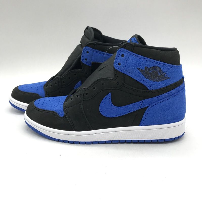 美品 箱付き Nike Air Jordan1 ハイカット シューズ 青/黒 エアジョーダン1 レトロ ハイ 青 黒 白 23cm 箱付き - メルカリ